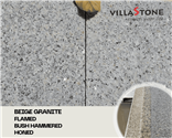 VillaStone Beige Granite Flamed and Brushed Antique Finish Pavers